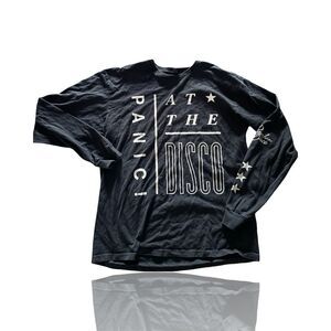 Panic! At The Disco Black Long Sleeve T-Shirt Unisex Size Large: Pop-Punk